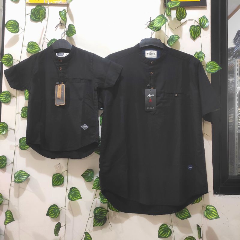 BAJU KEMEJA KOKO KEMKO COUPLE PASANGAN AYAH ANAK LENGAN PENDEK ORIGINAL TERBARU AGERA 3