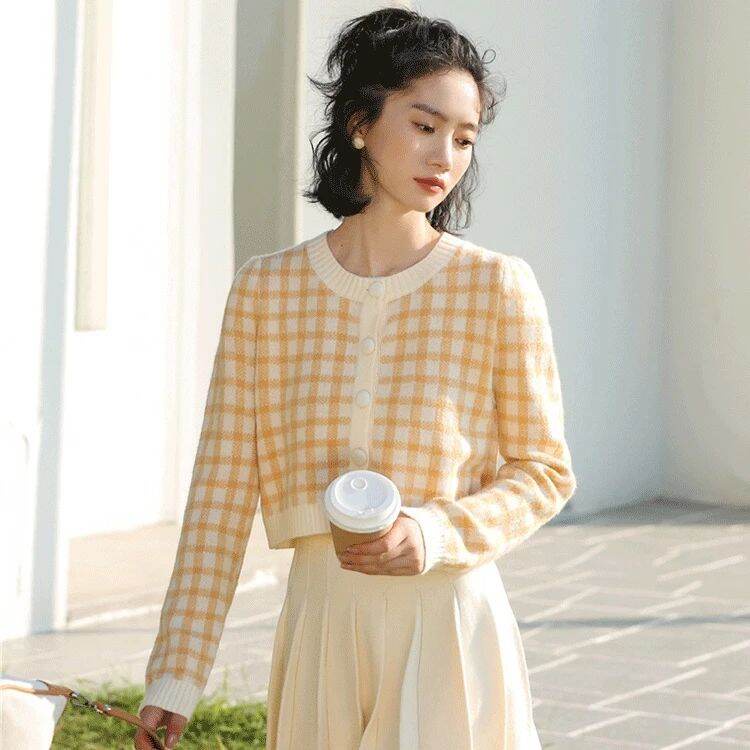 Cardigan Crop Korean Style / Cardigan Ala Korea / Baju Wanita Korea / Baju Rajut Wanita Murah / Jake