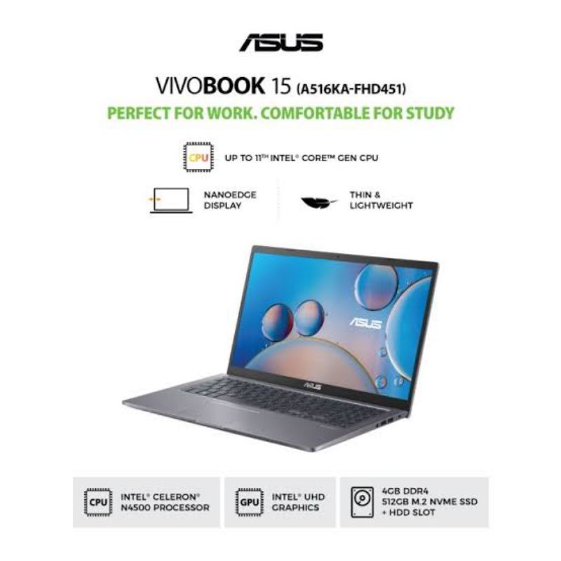 Laptop Asus Vivobook 15 A516KA-FHD451