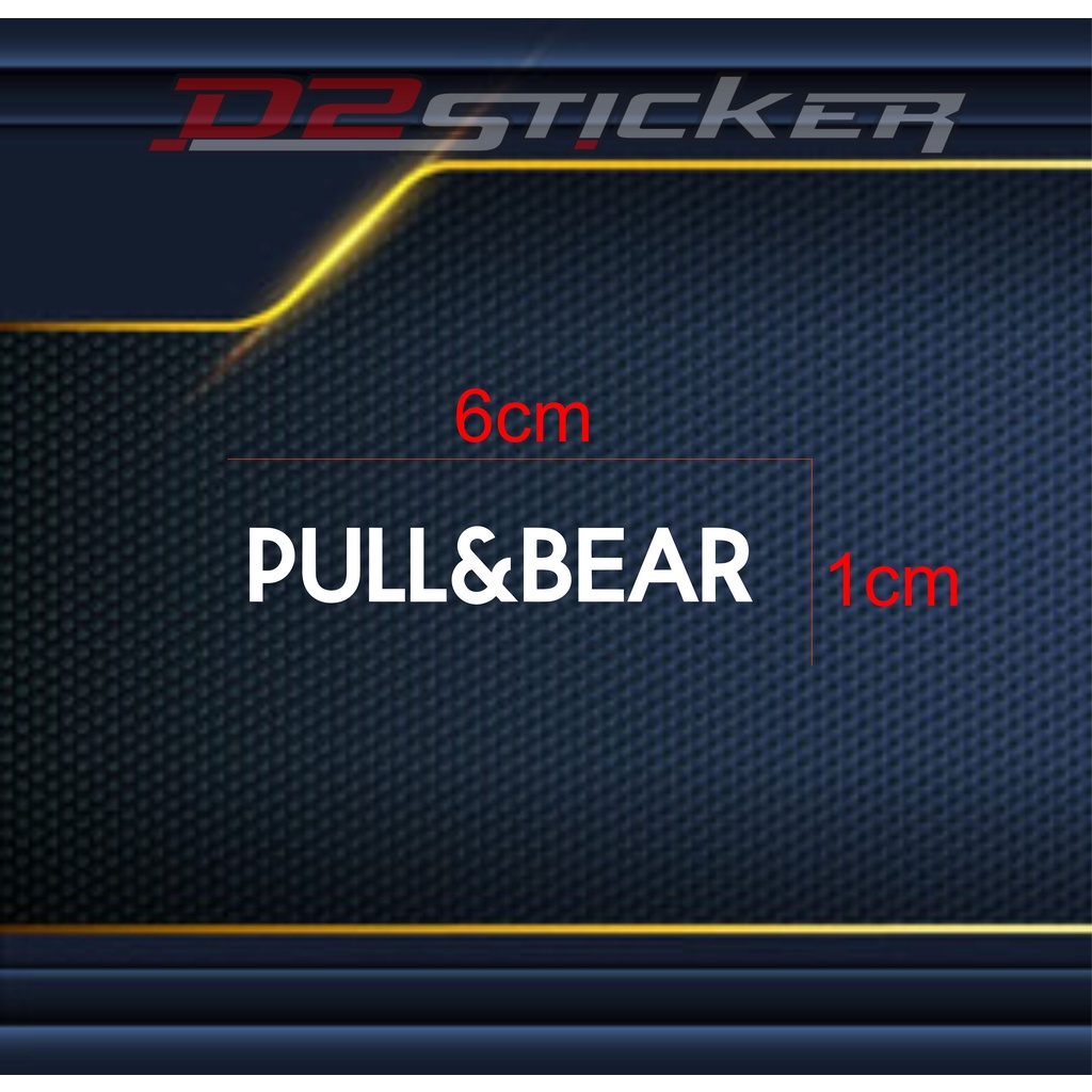 STIKER PULL&BEAR STIKER HELM PULL&BEAR LOGO PULL&BEAR