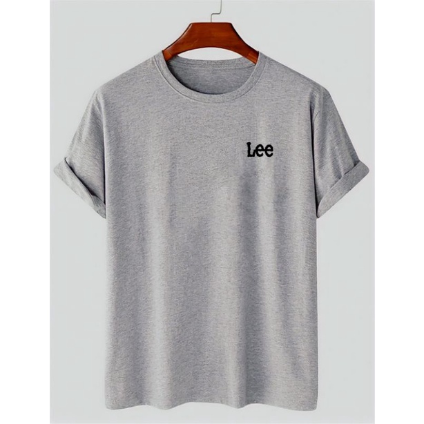 Kaos Baju Oblong Pria Lengan Pendek Lee Tshirt Atasan Cowok Pakaian Distro Termurah Cod