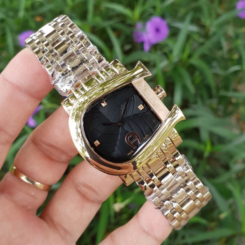 PROMO BIGSALE JAM TANGAN WANITA AIGNER GENUA DUE ORIGINAL GARANSI 1 TAHUN
