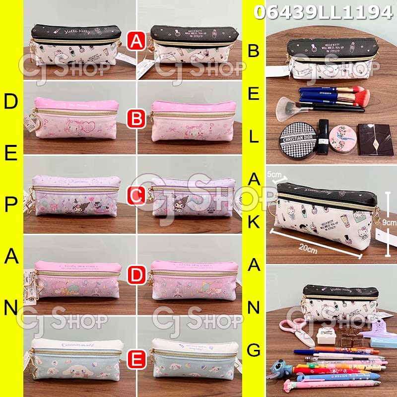 

Pencil case Dompet kosmetik Kitty Melody Kuromi Twinstar Cinnamoroll 06439