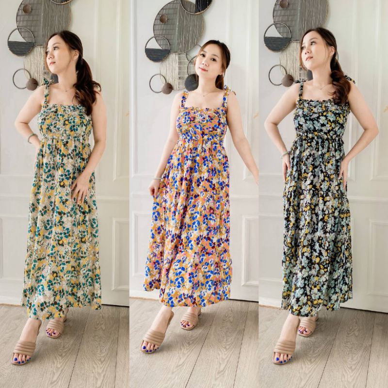 dress kerut/daster smoke/daster tali/daster terbaru kekinian/daster viral