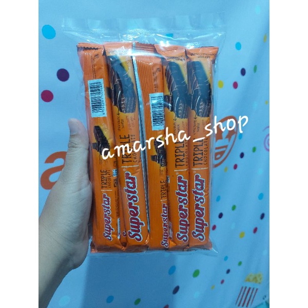 

Makanan ringan SUPERSTAR WAFER COKLAT snack kiloan Original,EXP masih panjang di jamin Aman