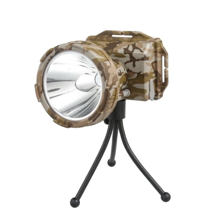 Senter Kepala Dony MS-305 15W 15 Watt Original Motif Loreng Bonus Tripod Cahaya Putih