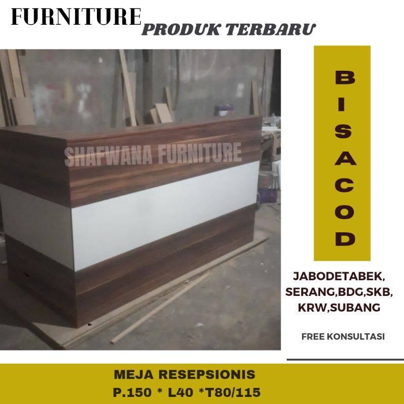 MEJA RESEPSIONIS KASIR LAUNDRY KANTOR KLINIK TOKO BEST SELLER