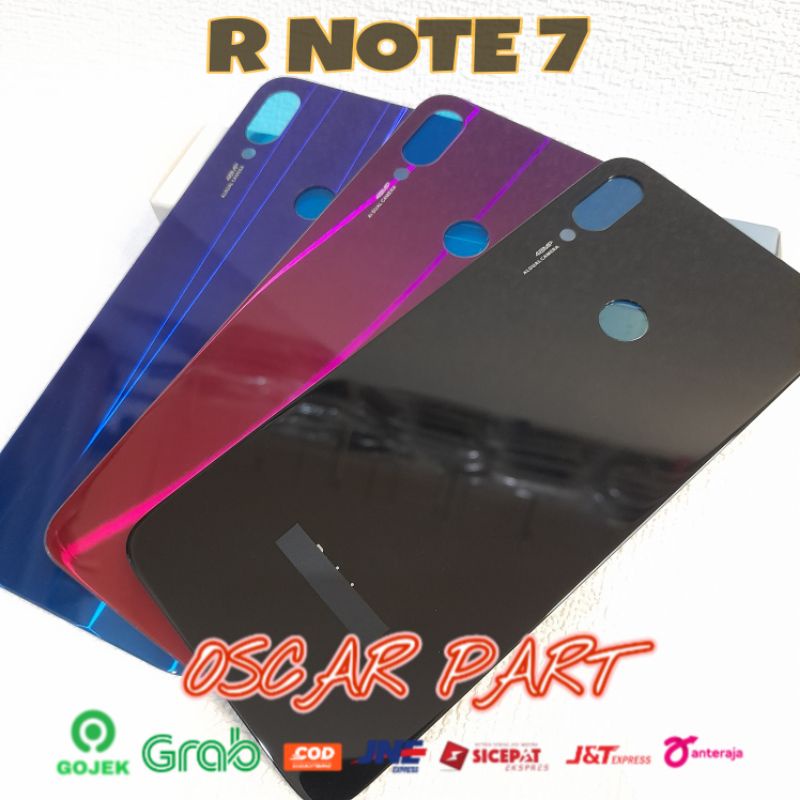 BACKDOOR / BACK COVER / CASING TUTUP BELAKANG XIAOMI REDMI NOTE 7 TRANSPARAN