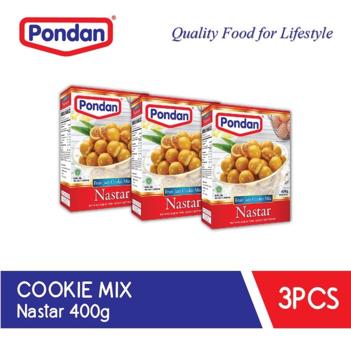 

Pondan Nastar 400g (Isi 3pcs)