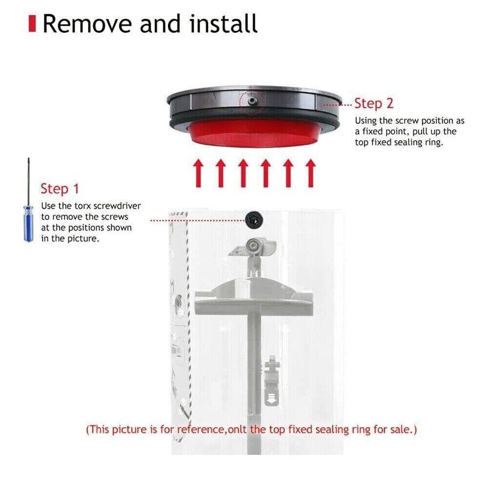 Solighter Top Fixed Sealing Ring Kualitas Tinggi Untuk Dyson V10/11Perbaikan Vacuum Cleaner Part