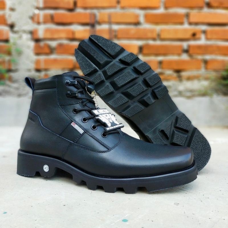 Sepatu pdh dines tni polri kulit sapi merk MR MAZTER