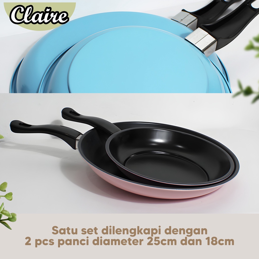 Teflon Raisa Anti Lengket / Raisa Black Frypan 1 set isi 2 pcs