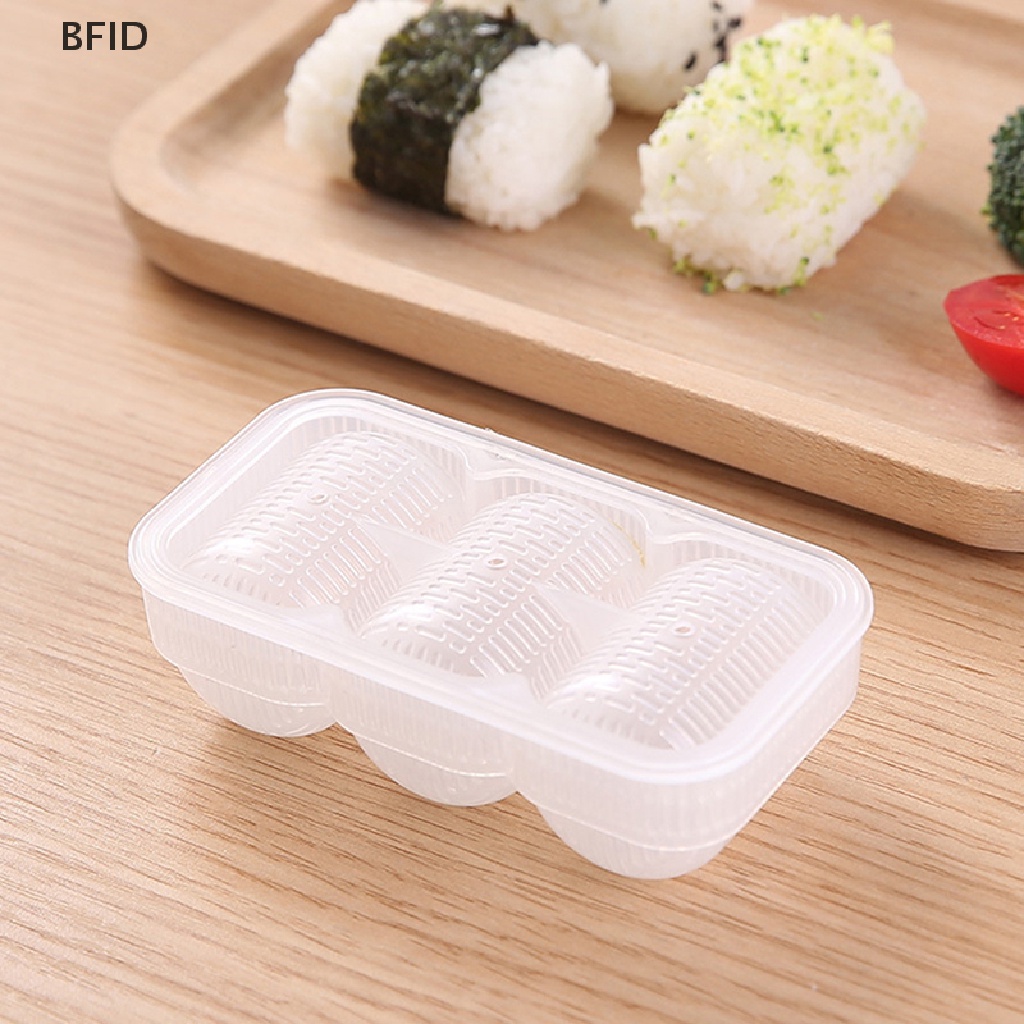 [BFID] Diy Sushi Rice Ball Cetakan Nasi Bola Food Press Segitiga Sushi Maker Mold Baby Bento Aksesoris Bento Dapur [ID]