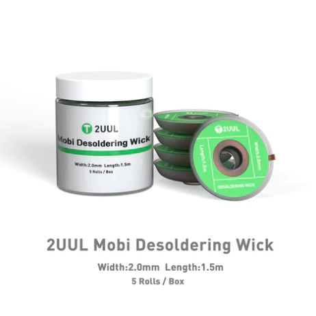 Solder Wick 2UUL DW01 Mobi Desoldering Wick 2015 5Rolls/Box