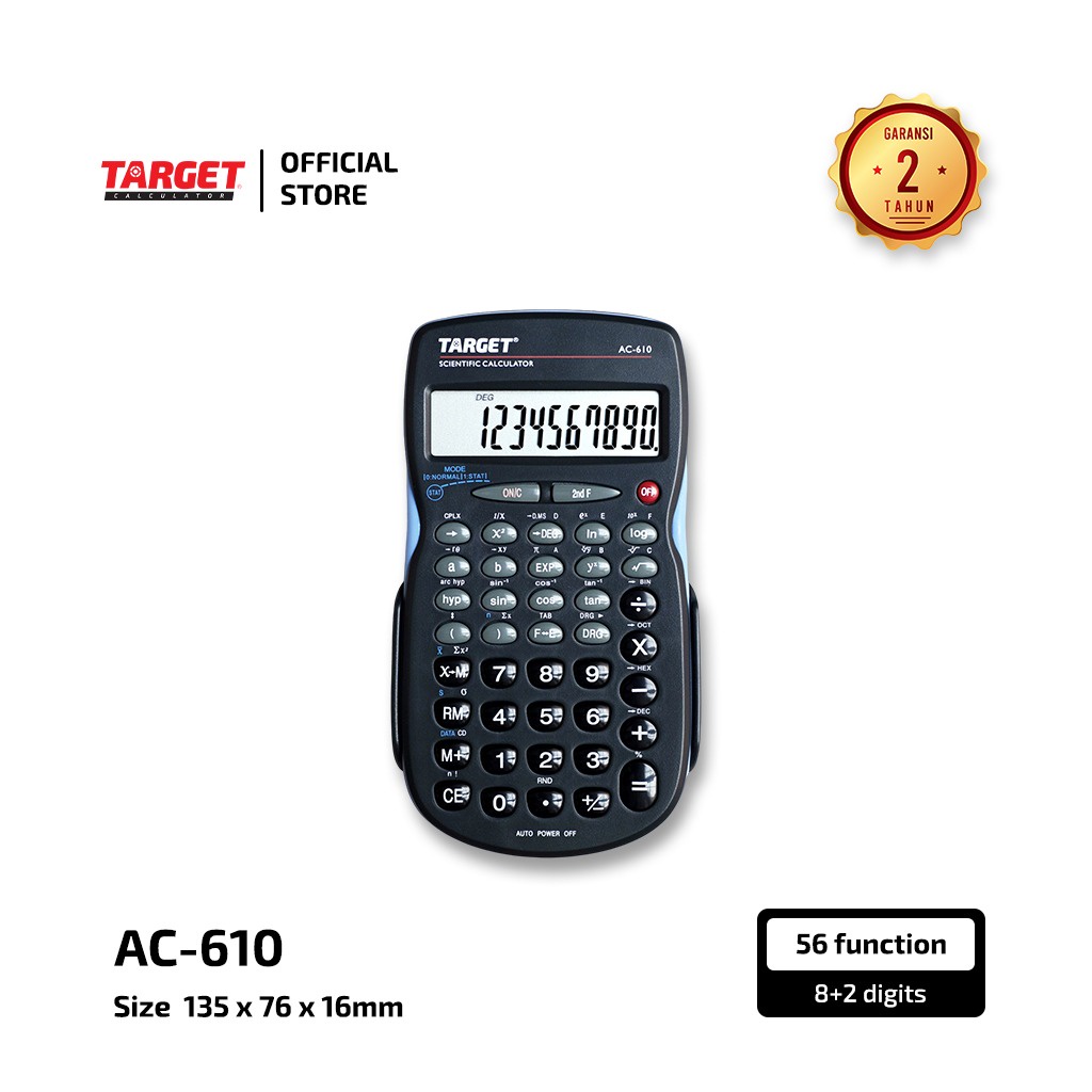 

Target AC-610 - Scientific Calculator - 10 Digit