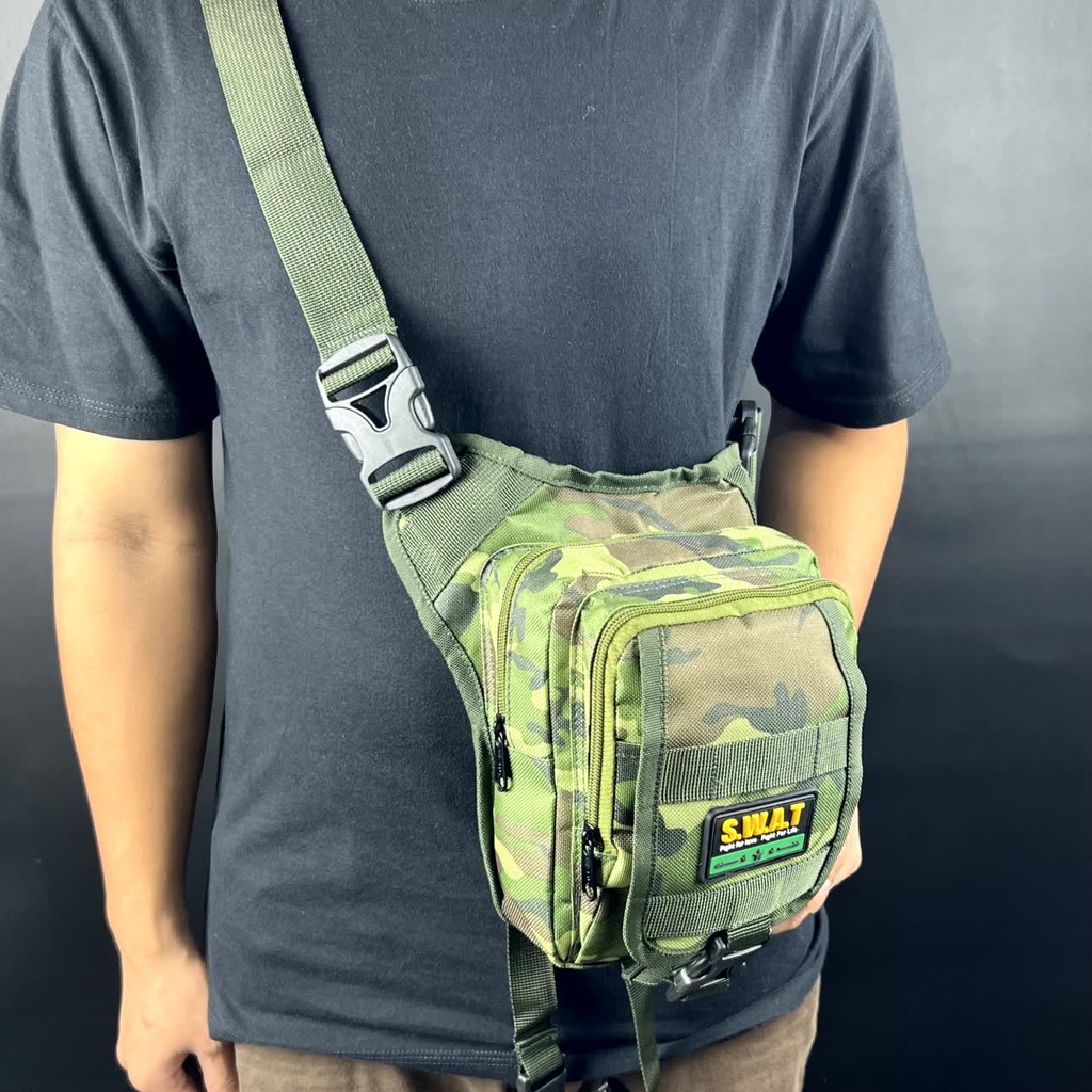 Tas Paha Selempang MultiFungsi Loreng Army Outdoor Sporty