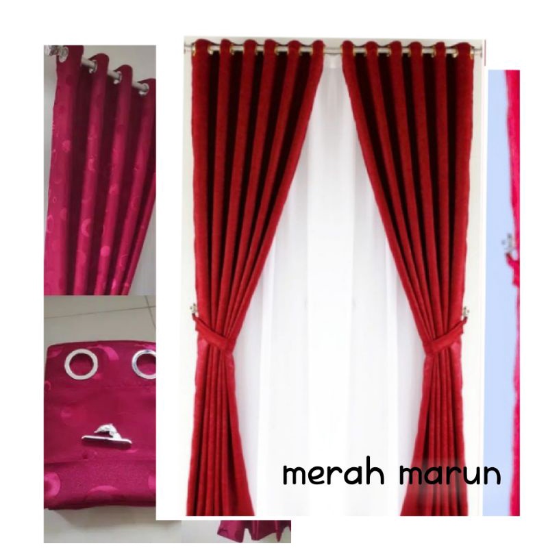 gorden tirai gorden rumah jendela gorden polkadot polos gorden rumah minimalis