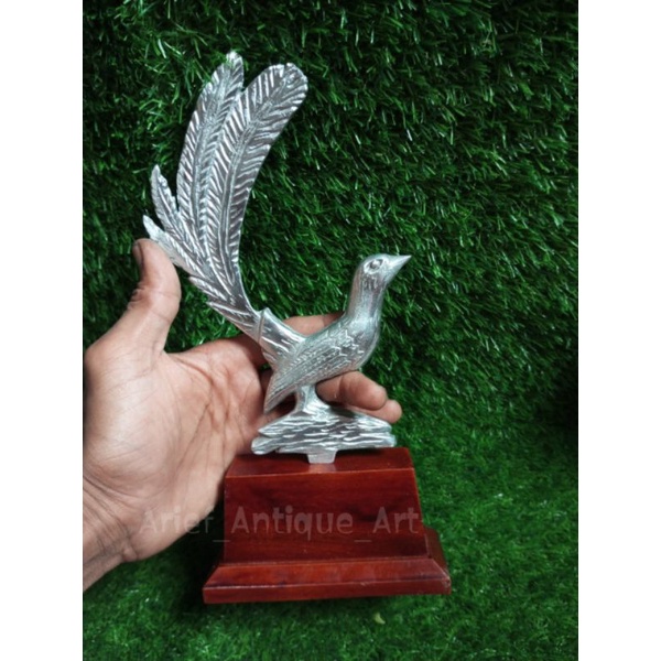 Bayar di tempat 1pcs trophy piala logam/ piala lomba burung motif murai 3D