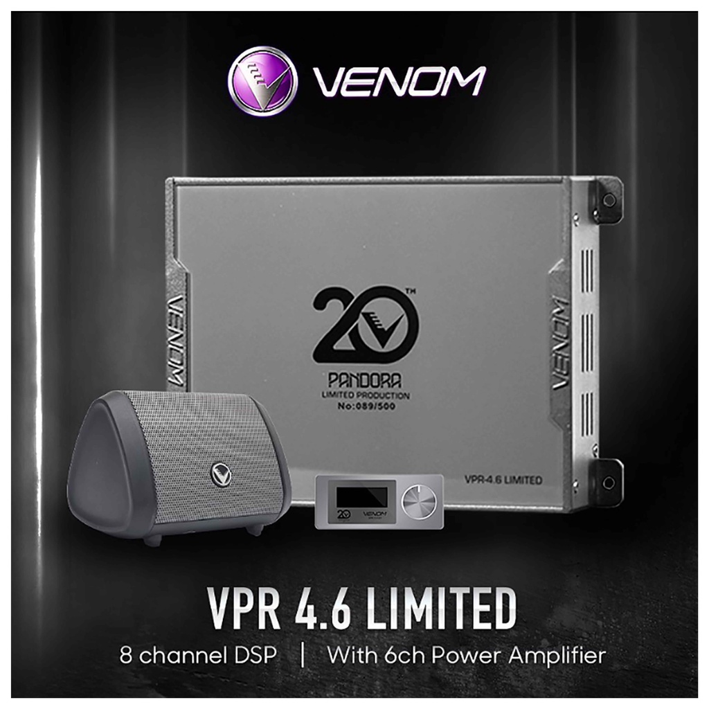 Venom Pandora VPR 4.6 20th Anniversary Edisi Spesial DSP Processor Audio Mobil Fullset
