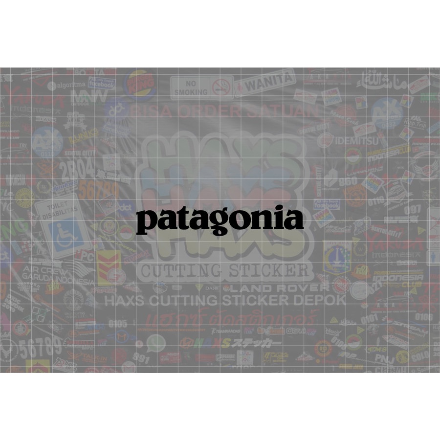 Cutting Sticker Patagonia Ukuran 8 Cm Untuk Motor Mobil