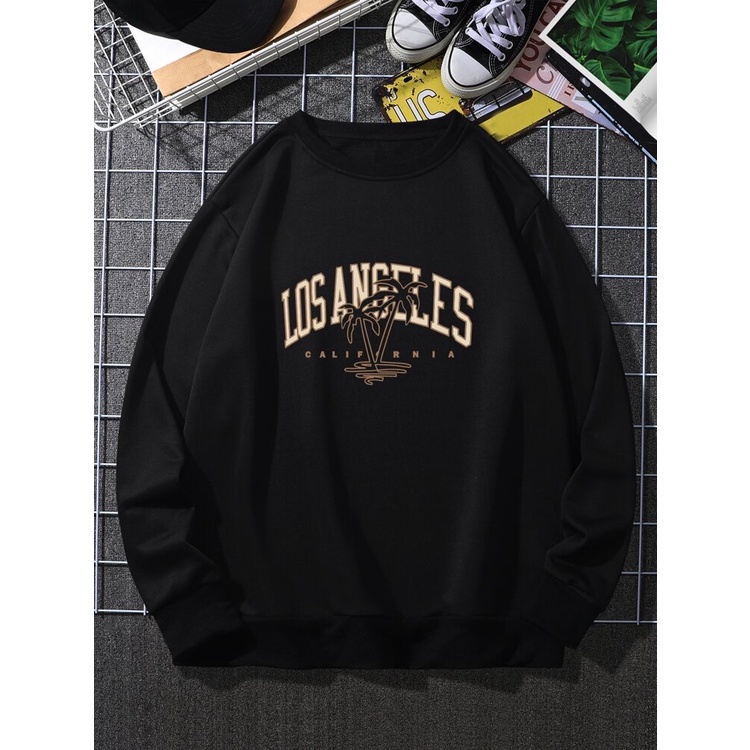 LOSANGELES CALIFORNIA Sweater Crewneck Print DTF II LOSANGELES CALIFORNIA Sweatshirt Basic II Sz M - XL Anak &amp; Dewasa ( Pria &amp; Wanita )