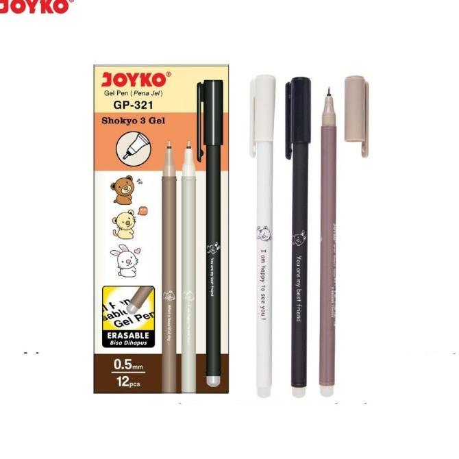 

TERMURAH [PER PACK] Erasable Gel Pen Pulpen Pena BISA DIHAPUS GP-321 Shokyo