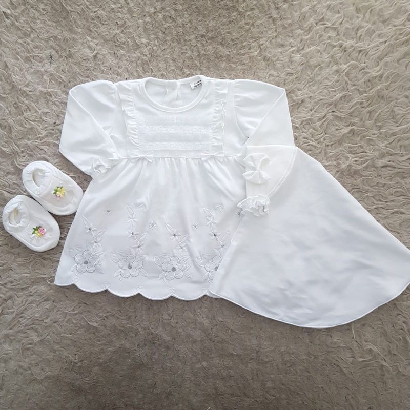 baju bayi newborn dress Set