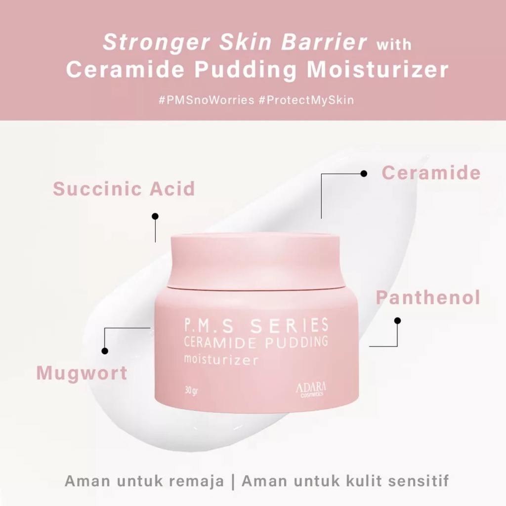 ADARA P.M.S Ceramide Pudding Moisturizer 30gr