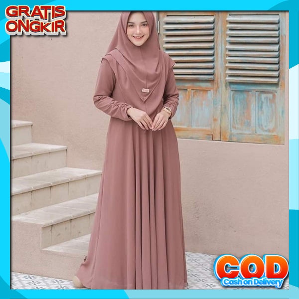 Baju Gamis Wanita Terbaru 2023 Bsju Lebaran Dress Elegan Drees Branded Premium Atasan Baju Muslim Ce