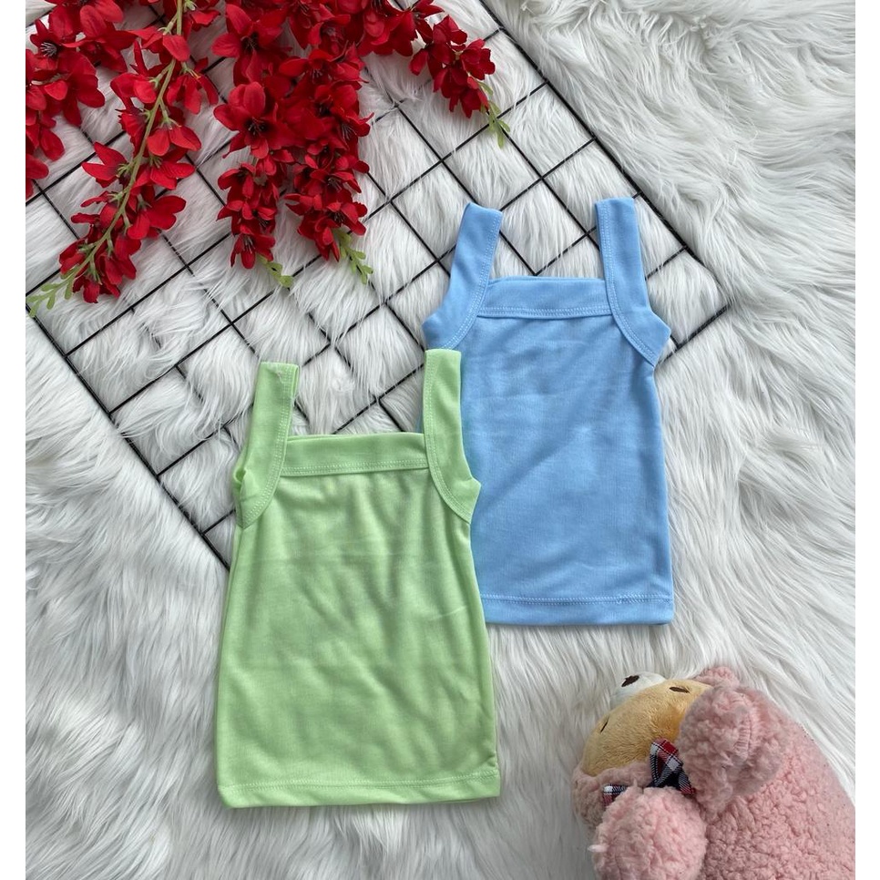 TANKTOP ANAK / SINGLET ANAK / DALEMAN ANAK MURAH LUCU POLOS (3 PCS)