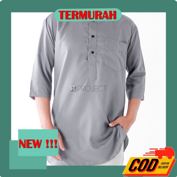 Kemeja Pria Alisan Koko Lengan Panjang Reguler Fit 023 Baju Koko Pria Kemeja Pria Lengan Panjang Kem