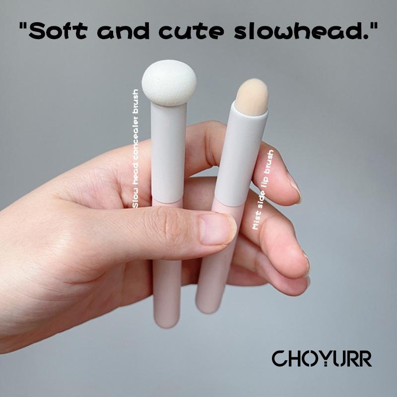 【COD】Brush Makeup Ujung Bulat Spons Untuk Concealer Satuan Alat Make Up Travel High Quality Import -CH