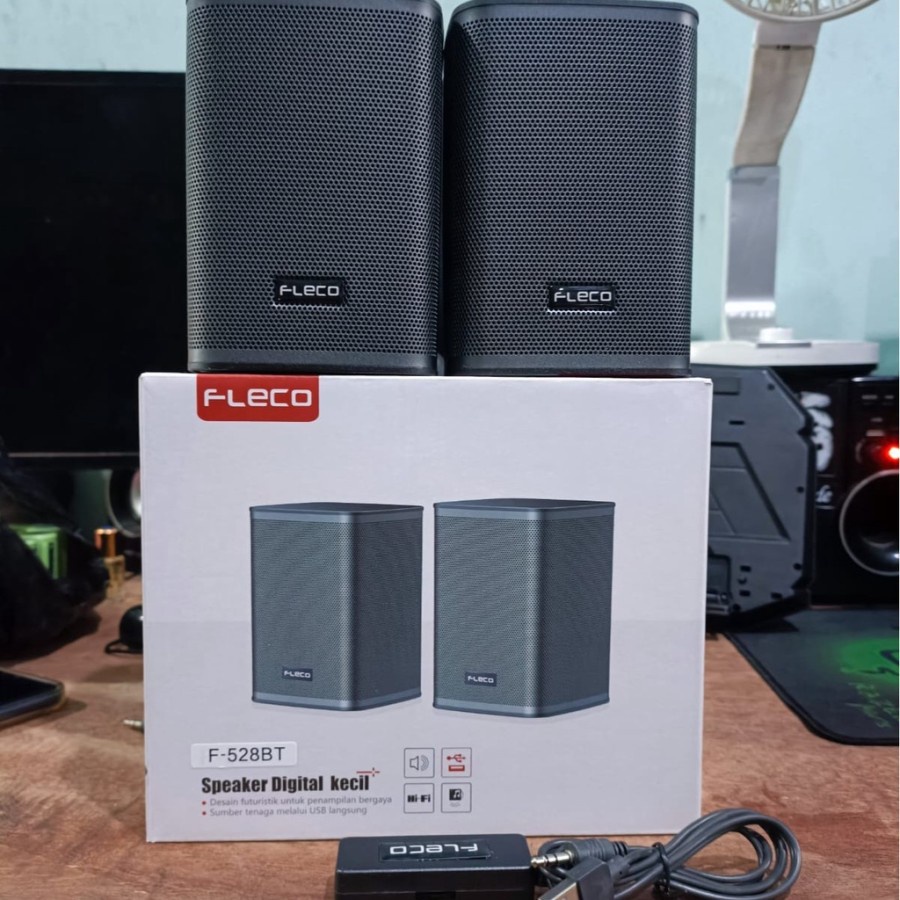 COD SPEAKER BLUETOOTH KOMPUTER FLECO F-528BT / SPEAKER AKTIF KOMPUTER/LAPTOP/HP FLECO F-528BT SUPER BASS