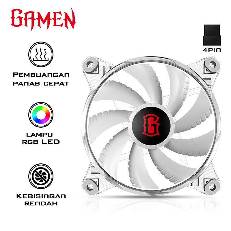 GAMEN Gaming Fan Case RGB PC GCF200