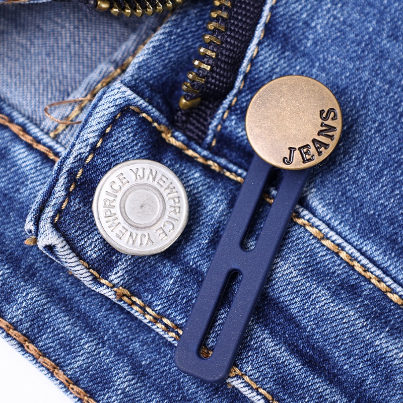 [Harga Grosir] Adjustable Gesper Bebas Paku Removable Pants Extension Button Celana Serbaguna Kancing Hias Jeans Expanding Waist Buckle