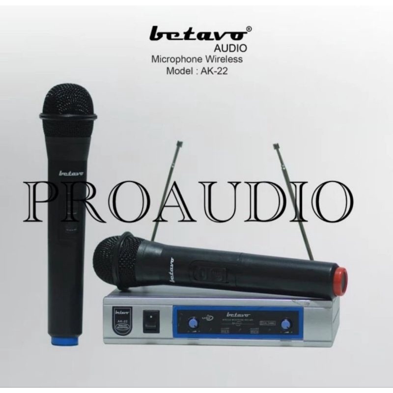 Mic Wireless Microphone Wireless Betavo AK22 AK 22 Original