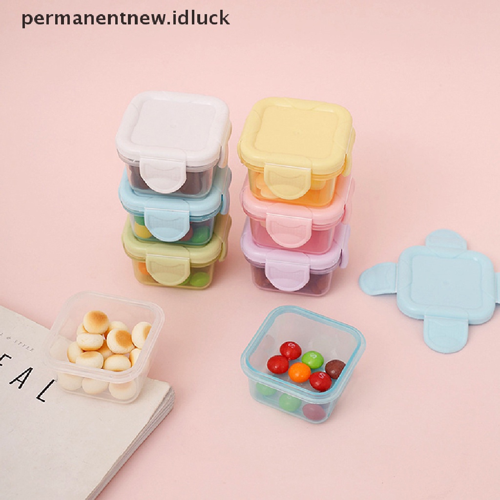 [luckypermanentnew] Kotak Penyimpanan Mini Lunch Box Fresh Box Portable Kemasan Makanan Anti Bau Box [ID]