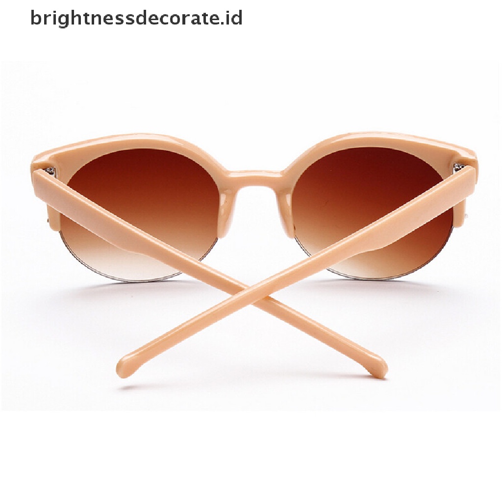 [Birth] Kacamata Vintage Wanita Pria Retro Mata Kucing Bulat Sunglasses Eyewear Fashion2017 [ID]