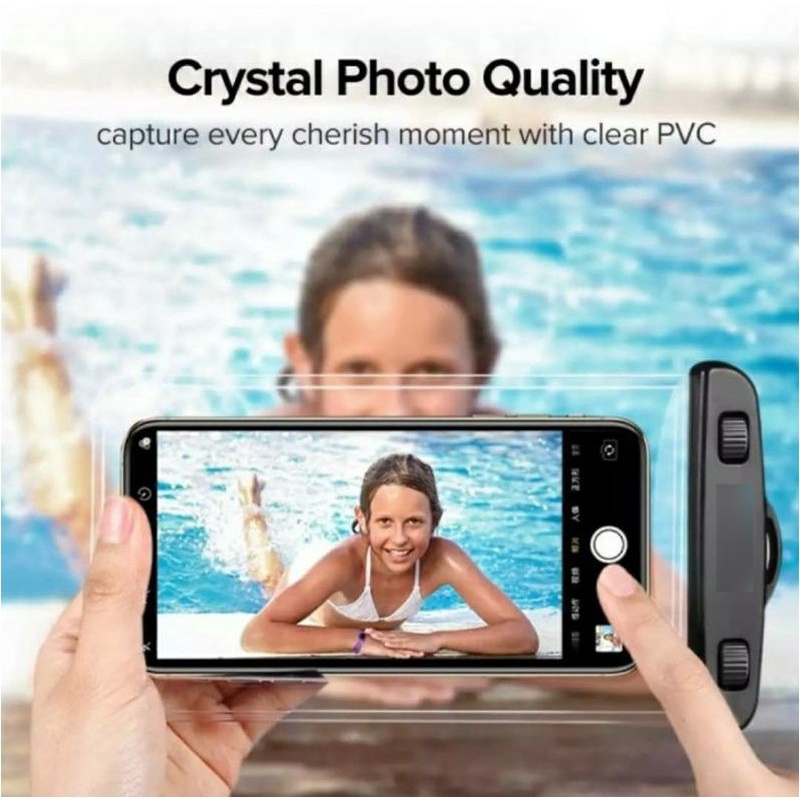 XOBOX - Sarung HP Case Kantong Anti Air Waterproof With Strap / Tali Leher MAX 7INCH SRG-HP