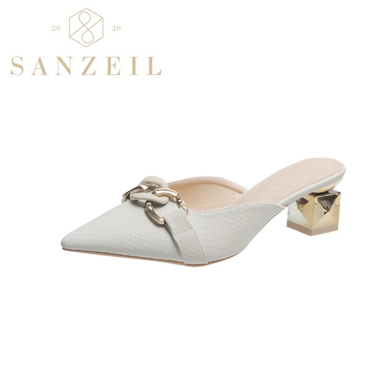 0119 Sanzeil Trend Sandals - Heels Mules Wanita Import BISA COD