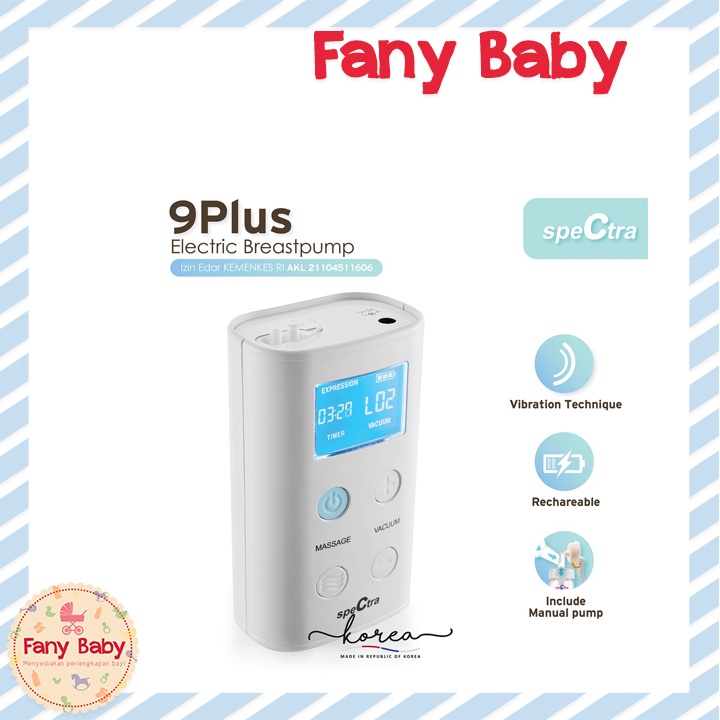 SPECTRA 9+ PLUS BREASTPUMP / POMPA ASI [FREE BONUS PROMO !!]