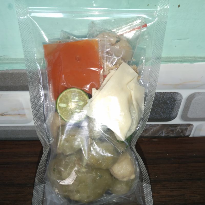 

Boci bakso aci rasa daging dan isi tetelan