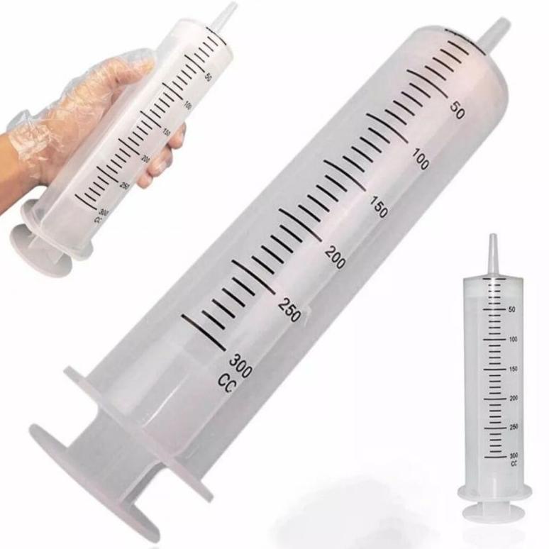 SUNTIKAN BESAR 50ML 60ML 100ML 150ML 200ML 300ML SPUIT SPUID SYRINGE TANPA JARUM PENAKAR HIDROPONIK