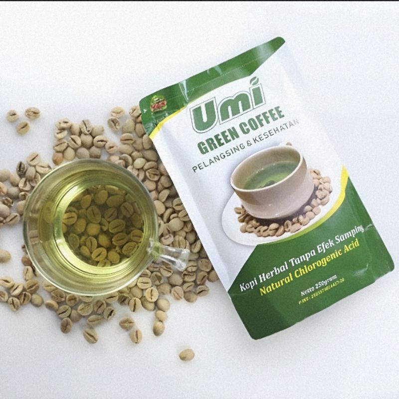 Umi Green Coffee Original 100% Pelangsing Promil Kesehatan Kemasan Baru