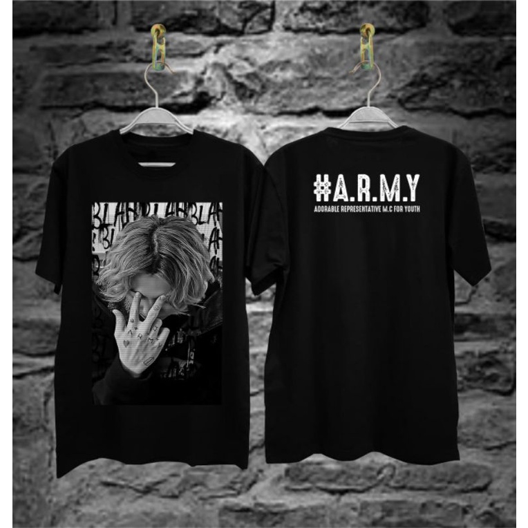Baju kaos bahan katun banyak warna motif army/Baju kaos katun warna hitam Army/Baju kaos warna hitam
