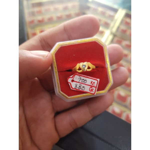 cincin emas kadar 16 karat emas 700