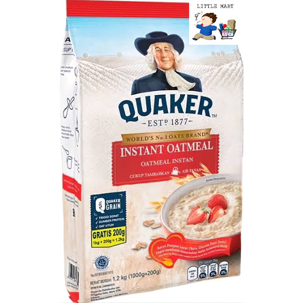 

Quaker Instant Oatmeal 1000gr+200gr/1200 gr Sereal/Cereal