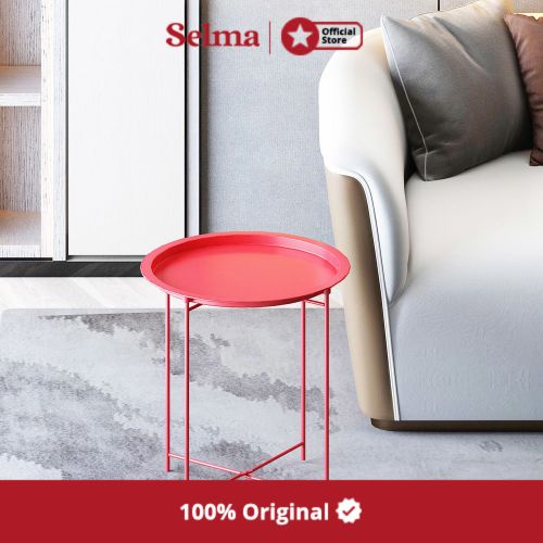 Selma Shawn Meja Sisi - Merah Furniture Informa