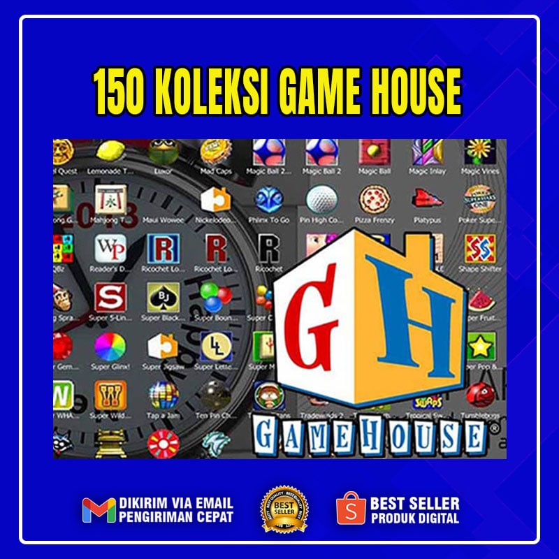 150 GameHouse Full Version - PC / Laptop Windows 7,8,10