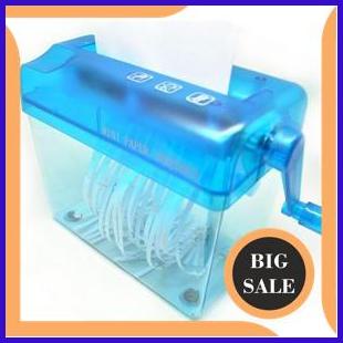 

last stok Penghancur Kertas Manual CD Card Paper Shredder - SZ-123 - Blue 2ZJN23